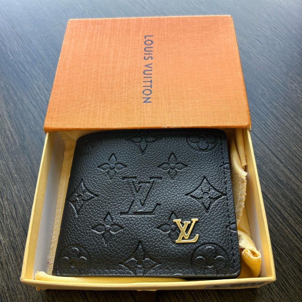 Louis Vuitton Monogram Portefeville Multiple Wallet, Black